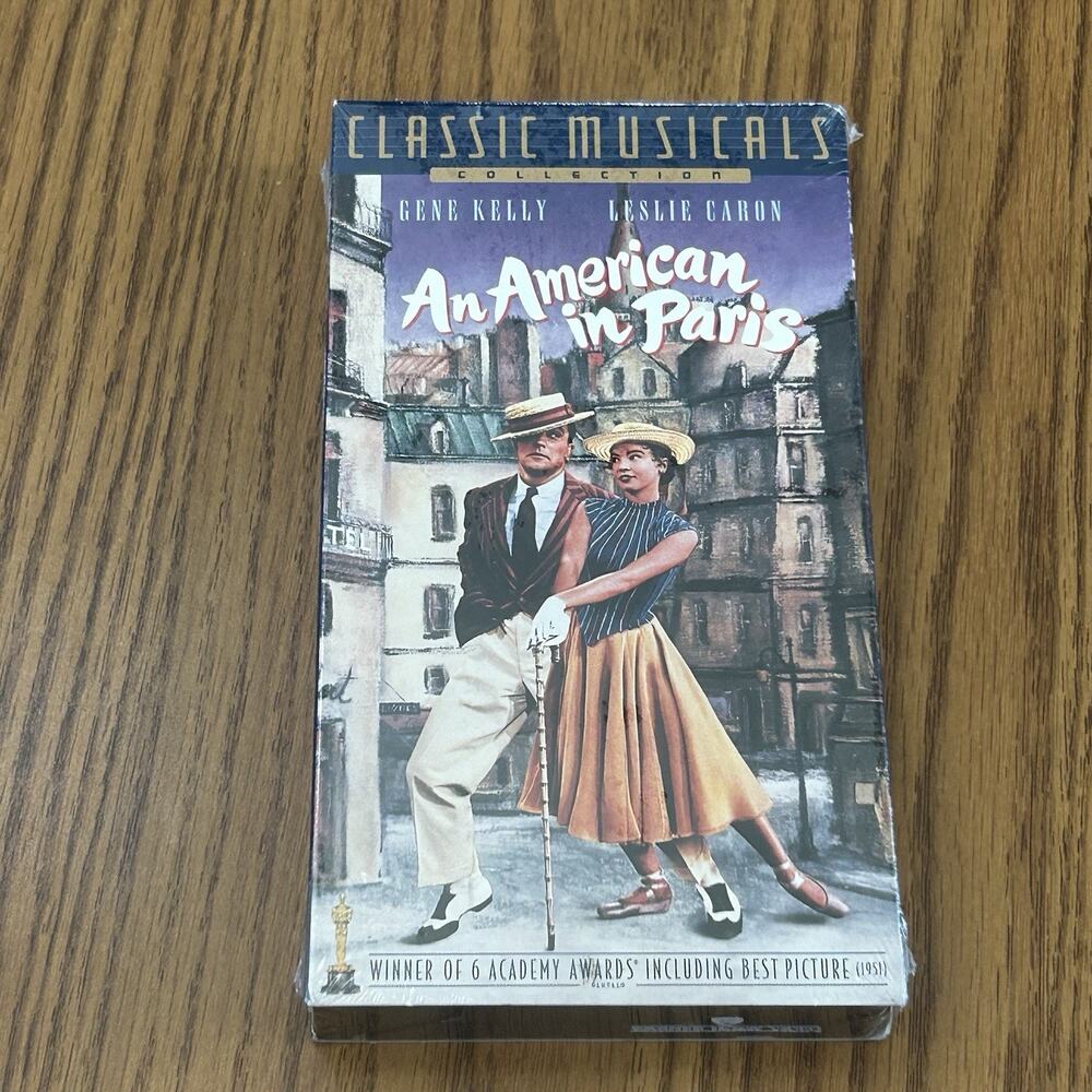 An American In Paris VHS Gene Kelly Leslie Caron Musical Sealed 2000